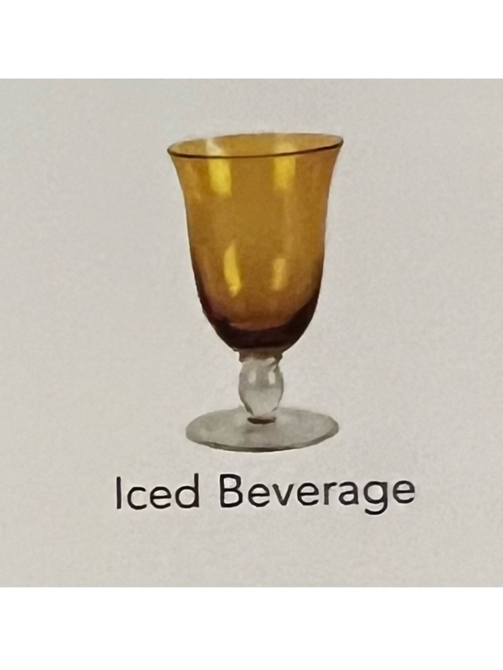 Southern Living At Home Arlington Amber Iced Beverage Glass